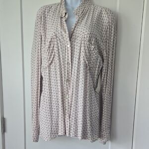 Just Living Geometric Pattern Blouse